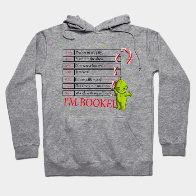 I'm booked candycane Hoodie by ImSomethingElse